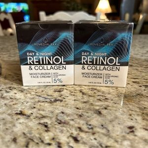 TWO!! Sealed jars of REMEDIAL PAX  Day/Night Retinol& Collagen face cream